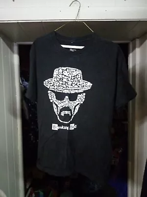 Breaking Bad Face Mono Print Graphic Tee Size Large T Shirt  Black & White Used • $15