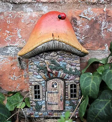 Garden Ornaments Fairy Door Magical Secret Enchanted Mushroom Hobbit Cherub • £9.95