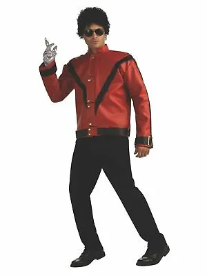 A21 Michael Jackson Authentic Lg  RED Thriller Jacket Halloween Costume MJ Doll  • $49.99