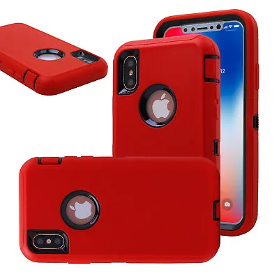 $9.99 • Buy For IPhone 14 13 12 11 Pro XS Max XR 8 7 Plus  Case Shockproof Heavy Duty Cover