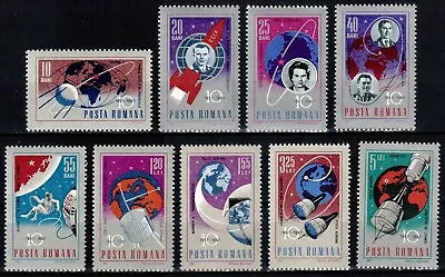 Romania 1967 Mi#2559-2567 Sc#1894-98 + C163-166 Space Gagarin Vostok MNH! • $3.49