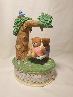 Vintage LUCY & ME TEDDY BEAR MUSIC BOX “Let Me Call You Sweetheart ” Enesco 1986 • $75.99