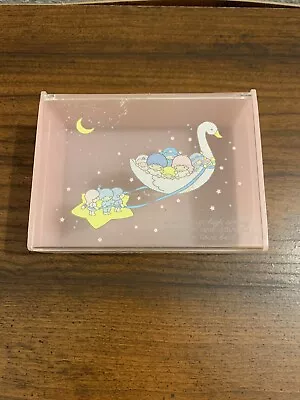 $35 • Buy Vintage Little Twin Stars Jewelry Case 1976 Sanrio Trinket Box