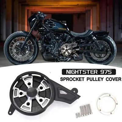 $123 • Buy For Harley Nightster 975 Left Chain Belt Sprocket Pulley Cover RH975S 2022 2023