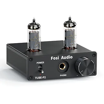 $60.99 • Buy Fosi Audio P2 Headphone Amplifier Vacuum Tube Mini Hi-Fi Stereo Headphone Amp 