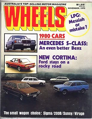 Wheels 1979 November Magazine Mercedes W126 Porsche 928S Sunny V Sigma V 200B • $13.45