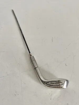 £52 • Buy Antique Sterling Silver Chester 1908 Hat Pin Golf Club