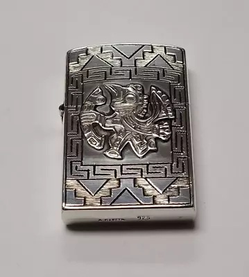 Vintage 1970s Sterling Silver 925 Aztec Lighter | New / Unused | VERY RARE | • $122