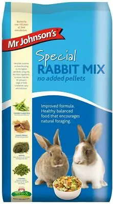 Mr Johnson's Special Rabbit Food Mix No Added Pellets Tasty Pea 15 Kg • £18.24