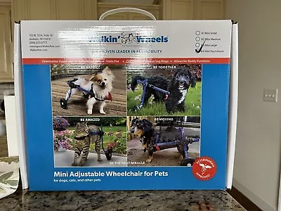 Walkin’ Wheels Mini Adjustable Wheelchair For Pets B4 Mini Dachshund • $125