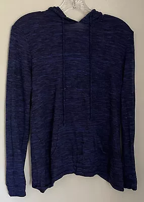 Mossimo Hooded Long Sleeve Shirt With Front Pocket And Cross Back Blue Size XS • $9.99