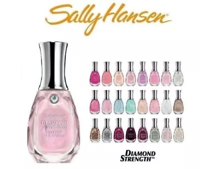 (Lot Of 2) CHOICE Of Color Sally Hansen Diamond Strength No Chip Nail Polish NeW • $26.99