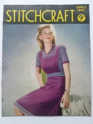 STITCHCRAFT  April 1945 - Needlework Magazine • £6.50