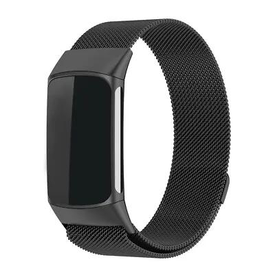 For Fitbit Charge 5 Sport Woven Nylon Silicone Leather Metal Watch Band Strap  • $11.04