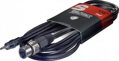 Stagg SAC3MPSBXF Female XLR To Stereo Mini Jack Cable 3m/10ft • £5.70