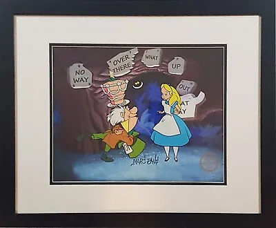 🔵 Alice In Wonderland Hand Signed Walt Disney Sericel Cel FREE BG MARC DAVIS • $500