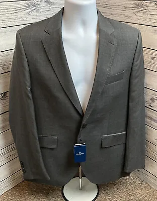 Hackett London Men's Window Pane Wool Blazer Suit Jacket Grey 40R • $63.16