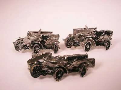 Old Car Convertible Vintage Cuff Links & Tie Bar Set Antique Auto Model At Ford • $38.49