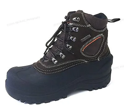 Brand New Mens Winter Boots Snow Leather Thermolite Waterproof Hiking Shoes Size • $25.33
