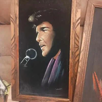 Vintage Paintings Of Elvis On Velvet • $200