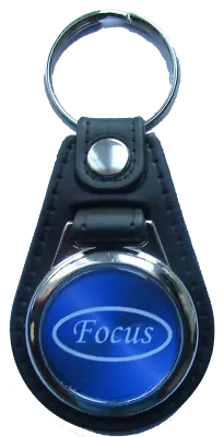 £3.95 • Buy Faux Leather Key Fob Key Ring, Fits FORD FOCUS
