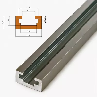 Aluminum Alloy 300 To 1220mm T Track Woodworking T Slot Track Stop Workshop Tool • £9.79