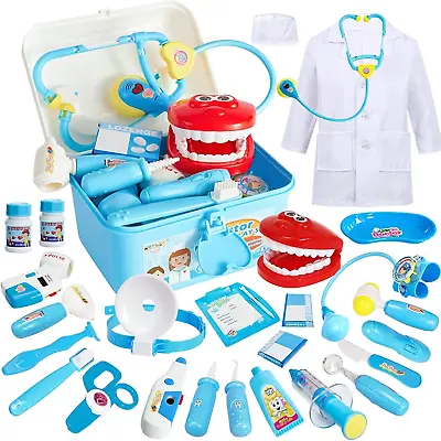 BUYGER Kids Doctors Set Case For Kids Educational Toys For 3 Year Old Boys Medic • £33.38