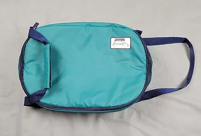 Pyrex Portables Insulated Carrier Carrying Case Bag ONLY Teal Straps Hot Pack • $17.99