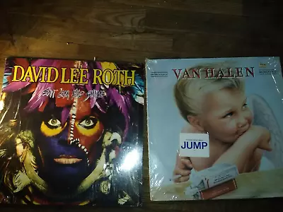 David Lee Roth/ Van Halen Vinyl Lot- 1984 & Eat Em And Smile • $10