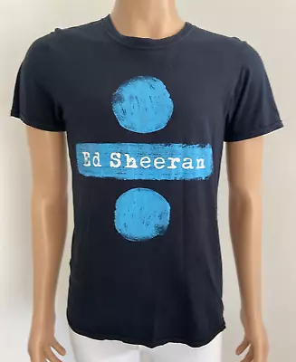 Ed Sheeran Divide Tour Small T-shirt Blue Cotton Band Music Memorabilia Gildan • $44