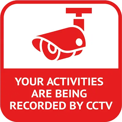 Video Surveillance Sign Activities Recorded Car Bumper Sticker Decal 5  X 5  • $3.50