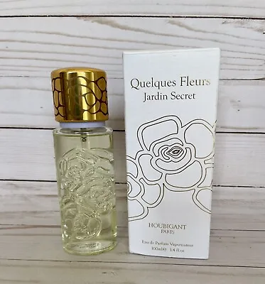 $125 • Buy Quelques Fleurs Jardin Secret By Houbigant, 3.4 Oz EDP Spray For Women