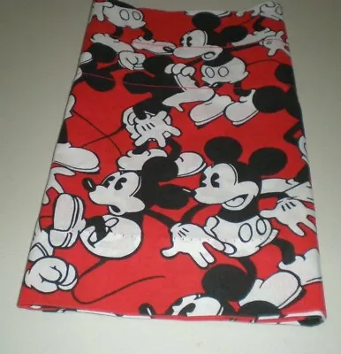 DISNEY Mickey Mouse Valance Red White Black Cotton Poly Kids Fun Collectible • $25.72