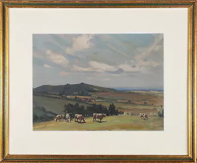 Follower Of Sir J A Arnesby Brown (1866-1955) - Framed Oil Summer Grazing • $626.87