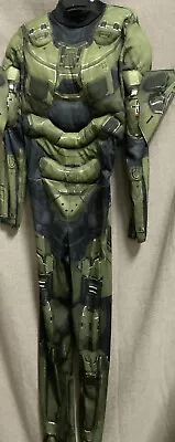 🧷 Halo Infinite Master Chief Child Classic Costume S/P (4-6) 👉JUMPSUIT ONLY👈 • $23.99