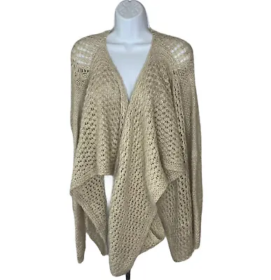 Anthropologie Sleeping On Snow Cardigan Sweater Small Italy Wool Mohair Fly Away • $34.99