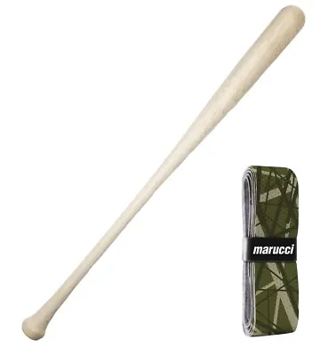 1-Cupped-Game Ready Wooden Baseball Bat (Blem Bat) W/ Marucci Camo Grip! • $30