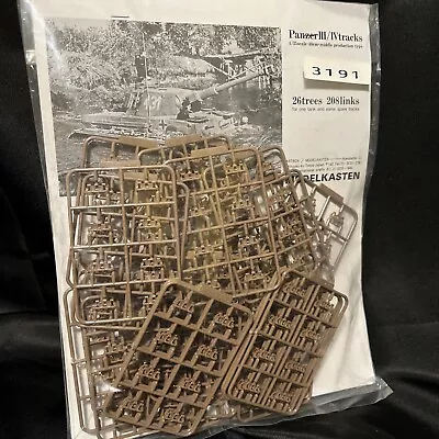 Modelkasten 1/35 German Panzer III/IV Track K-3 3191 Sealed Model Tank Tracks • $19.99