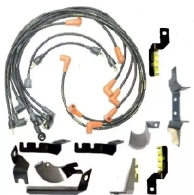 MoPar Date-Coded Spark Plug Wire & Bracket Set For 1970 MoPar B-Body 383/440 • $237.88