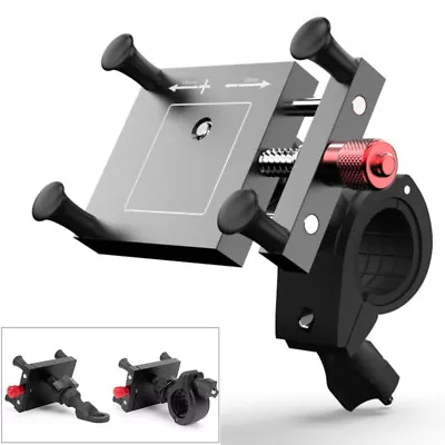 Motorcycle Mobile Phone Holder MTB 360° Adjustable CNC Mirror/Handlebar Mount • $32.24