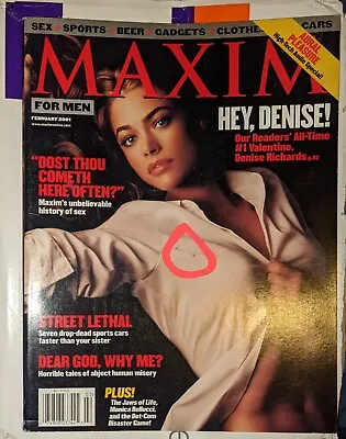 Maxim Magazine #38 February 2001 Denise Richards Playboy  • $1.25
