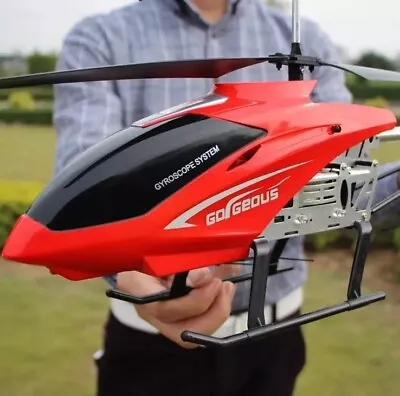 3.5CH 80cm Large Helicopter Remote Control Aircraft Anti-fall RC Toy Outdoor • £51