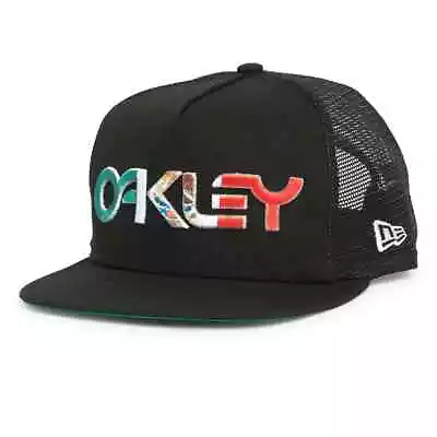 Oakley Mens Sublimated Mexico Flag Hat Adjustable Snapback Cap Blackout One Size • $32