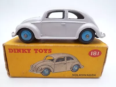 Vintage Dinky Toys 181 Volkswagen Beetle Oval Bug In Original Box 1956 • $6.21
