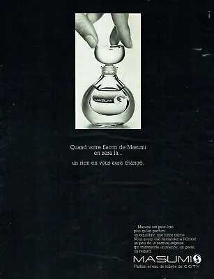 1969 Advertising 099 Advertising Advertising Masumi Eau Toilette Perfume By Coty • $3.21