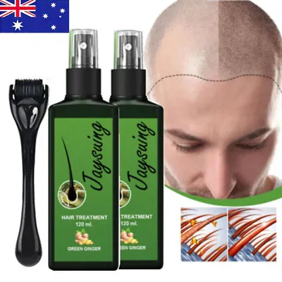 $16.45 • Buy BEARD GROOMING KIT Derma Roller Beard Hair Growth Oil Serum Comb Hair Loss Spray
