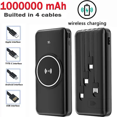 1000000mAh Backup Power Bank LCD External Battery Pack Charger For Cell Phone • $18.58