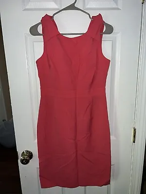 J. Crew Pink Origami Bow Wool Blend Dress Size 10 • $35