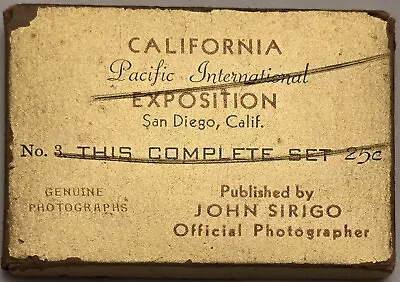 Set Of 20 1935 California Pacific Exposition Miniature Postcards Excellent Cond. • $14.99