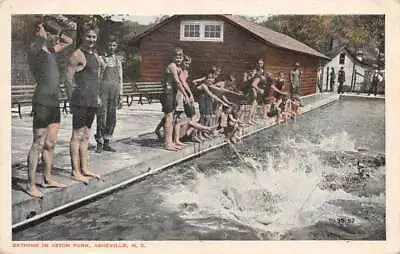 Asheville North Carolina Aston Park Swimming Pool Vintage Postcard AA83255 • $8.75